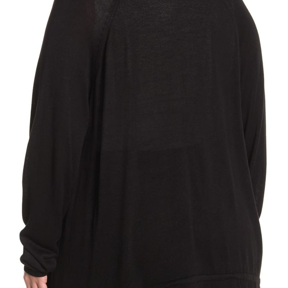 One A V-Neck Button Front Ruffled Cardigan - Picture 2 of 7